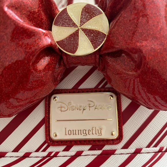 Loungefly Candy Cane Striped Backpack Disney parks - Picture 3 of 8